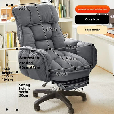 Luxury Ergonomic Office Chairs Dormitory Gaming Chair European Home Furniture Backrest Computer Armchair Bedroom Lazy Sofa Chair