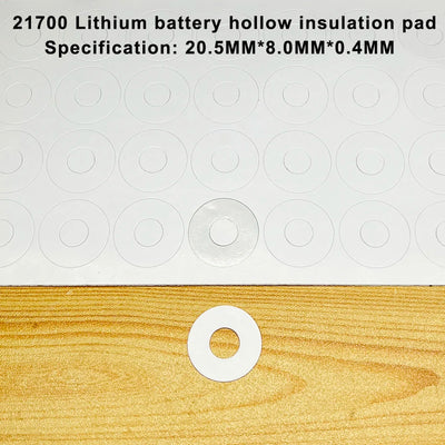 100pcs/lot 21700 Lithium battery can spot welding positive flat head cap 21700 lithium battery negative film battery accessories