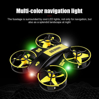 Mini Drone with Lights Mini RC Drone Helicopter Altitude Hold Quadcopter Toys Auto Hovering Headless Mode for Kids and Beginners