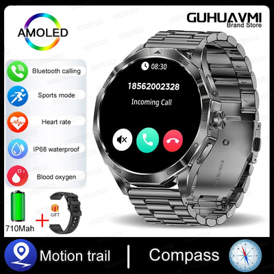 New Sports Track Smart Watch 1.85-Inch Ultra HD AMOLED Screen 710 Mah Battery Bluetooth Call SmartWatch For Huawei Android IOS