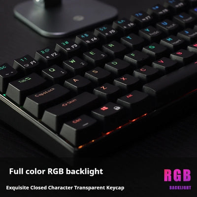 Rk Royal Kludge Rk61 2.4g Wireless Mechanical Keyboard Bluetooth Triodo 61 Rgb Backlit Mini Player Keyboard Hot Swappable