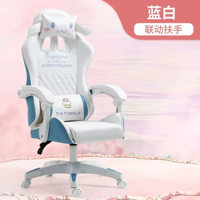 Home Reclining Office Chair Student Dormitory Game Comfortable Long Sitting Lifting Gaming Chair