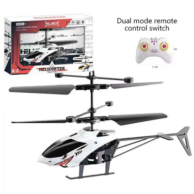 Rechargeable RC Helicopters Drone Toys Induction Hovering Safe Fall-resistant Mini Helicopters Toys Gifts No Remote Control