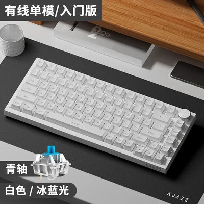 AJAZZ AK820 Wireless Mechanical Keyboard Three Mode RGB Hot Swap Gasket Structure Gamer Laptop Accessories Bluetooth Keyboard