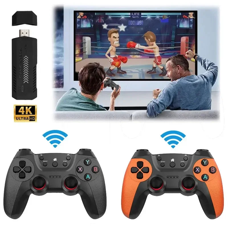 X2 Ultra Video Game Stick Console Or ONLY 2.4G Double Wireless Controller 4K HD30000 Games 128G Retro Games Christmas Gift