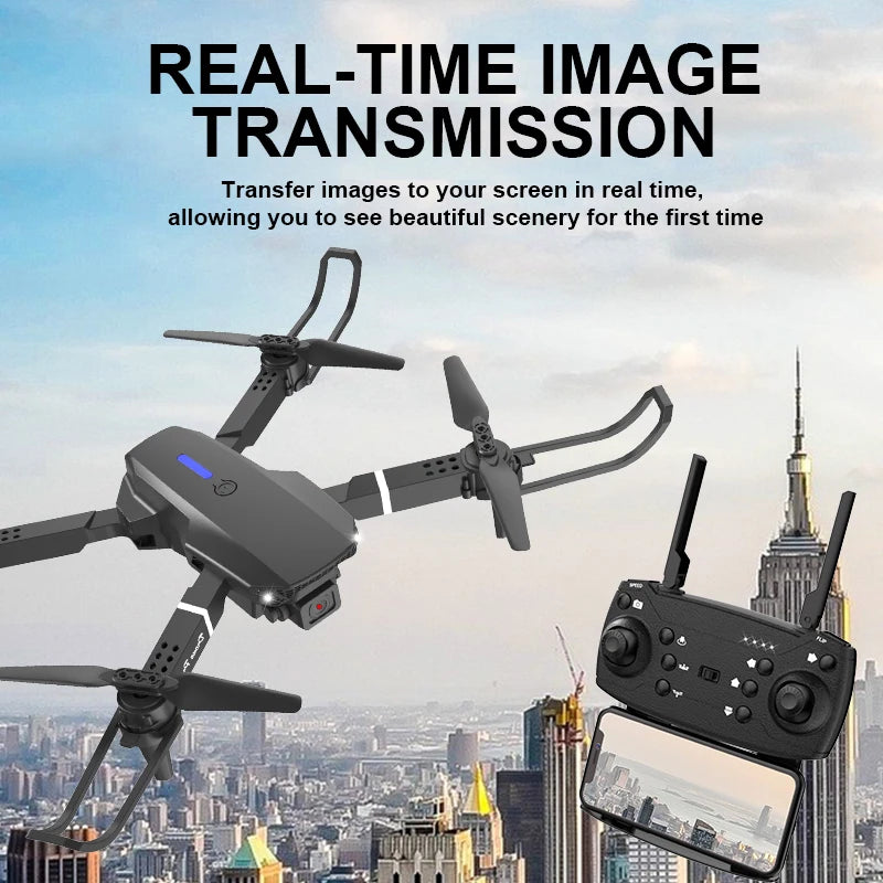 2024 New E88 Pro WIFI FPV Drone Wide Angle HD 4K 1080P Camera Altitude Holding RC Foldable Quadcopter Dron Helicopter Kids Toy G