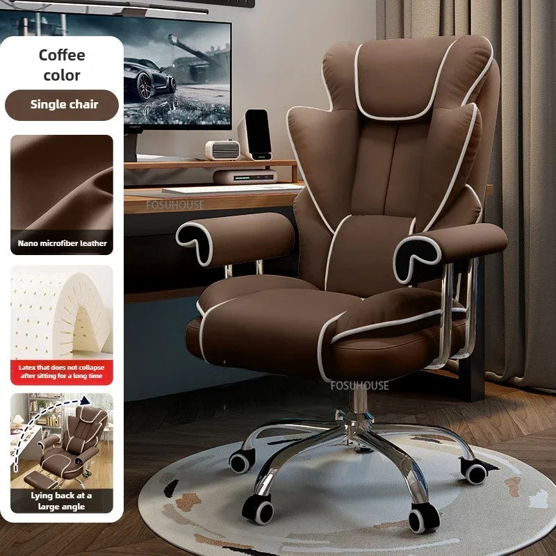 Modern Light Luxury Gaming Chair Comfortable Long-term Sitting Computer Chair Home Study Gamer Chairs Ergonomic Office Chair