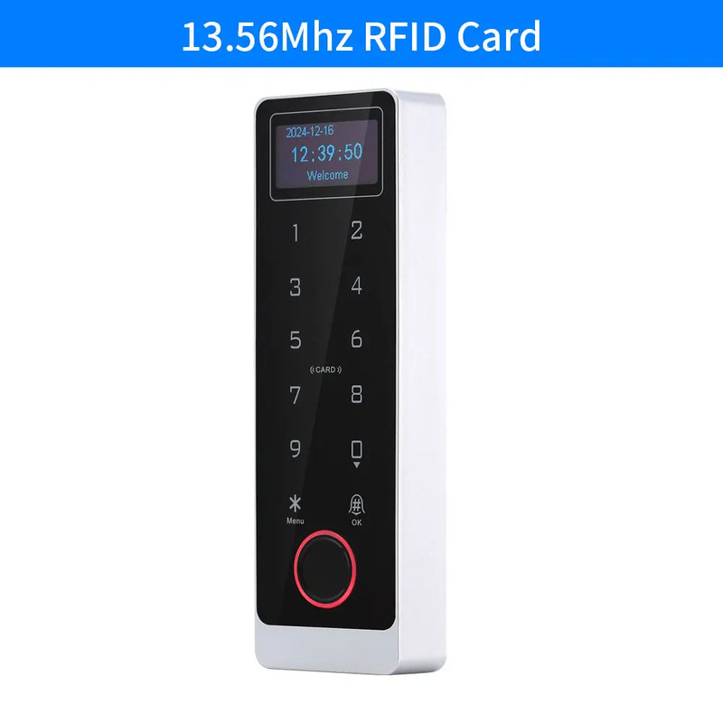 Metal Waterproof Tuya App RFID Wifi Biometric Fingerprint Touch Keyboard RF 125Khz/13.56mhz Access Control keypad Remote Unlock