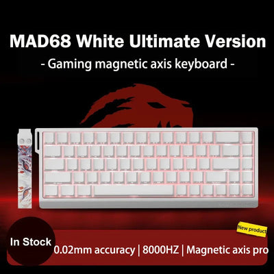 FGG Original MADLIONS Mad 60/68 HE E-sport Magnetic Switch Keyboard 0.02 RT 8K HZ Wired RGB Hot Swap 0.125ms Latency Customized