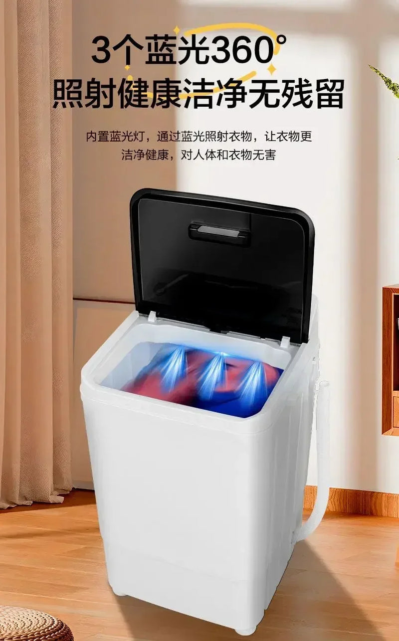 Household washing machine. Large capacity.  Small. For dormitory. For baby and children. Baby mini washing machine.