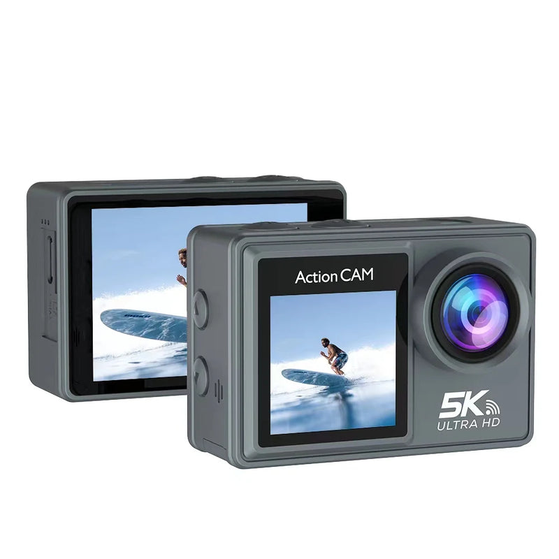 New 5K 30FPS 48MP WiFi Action Camera Ultra HD 2 Inch Touch Screen 30M Underwater Camera With 900mAh Polymer Lithium Battery