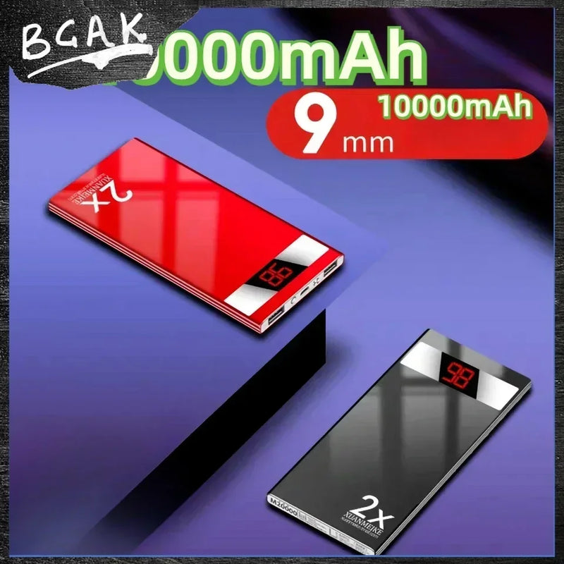 Universal Large capacity power bank rated 10000mAh Android ultra-thin mobile phone universal mobile power bank BCAK