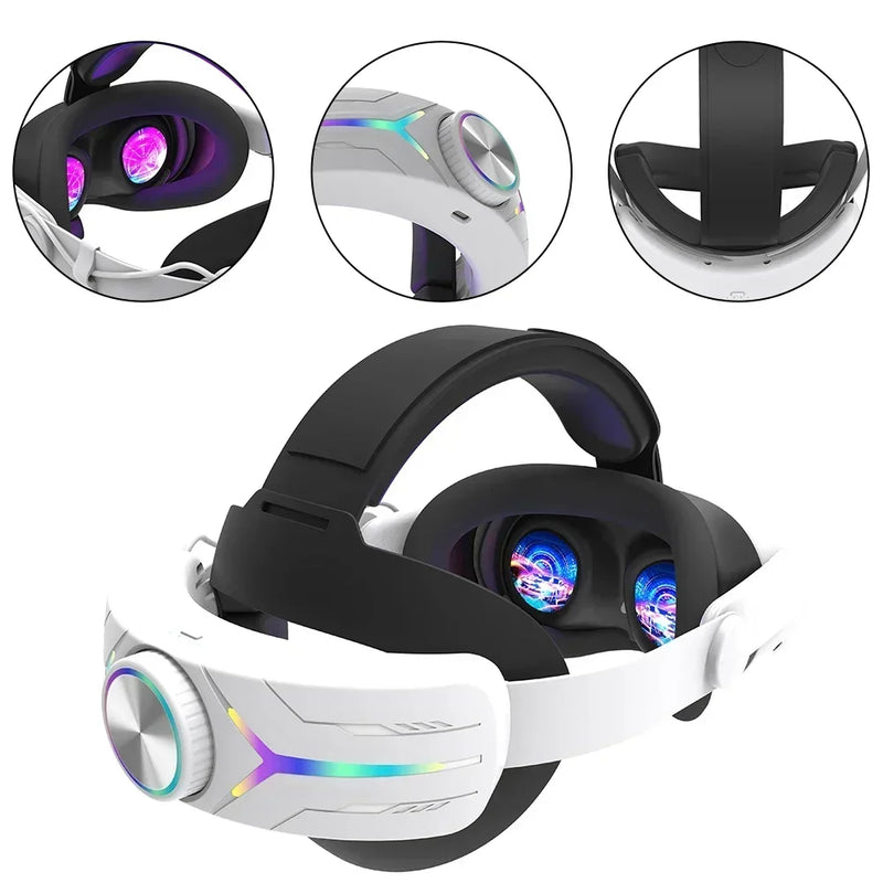 VR Headset Battery Head Strap For Meta For Quest 3s Fast Charging Comfort Extend Playtime VR Accessories