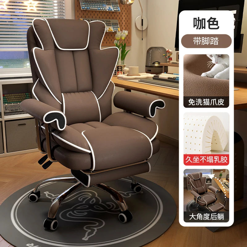 Foot Rest Chair Ergonomic Gaming Chairs Computer Comfortable Wheels Massage Adjustable Sedia Da Ufficio Office Furniture