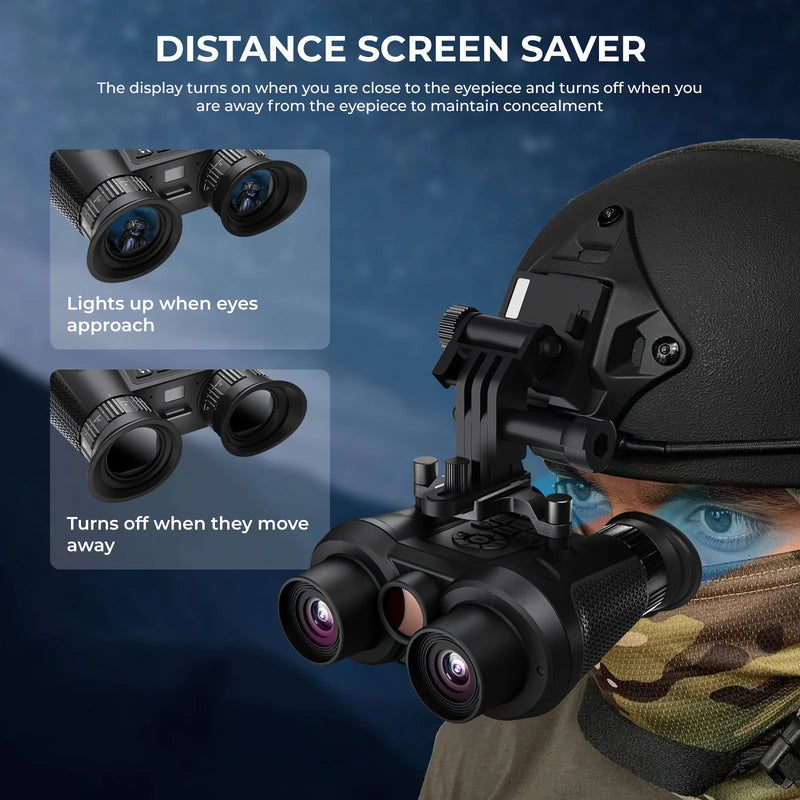 Night Vision Goggles 4K UHD Night Vision Binoculars 3D VR Infrared Vision Tactical Helmet Mounted Night Vision Binoculars