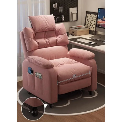 Lazy Sofa Chair Home Comfort Adjustable Long Office Chair Internet Cafe Gaming Chair Bedroom Living Room Sofa Single Seat Sofa