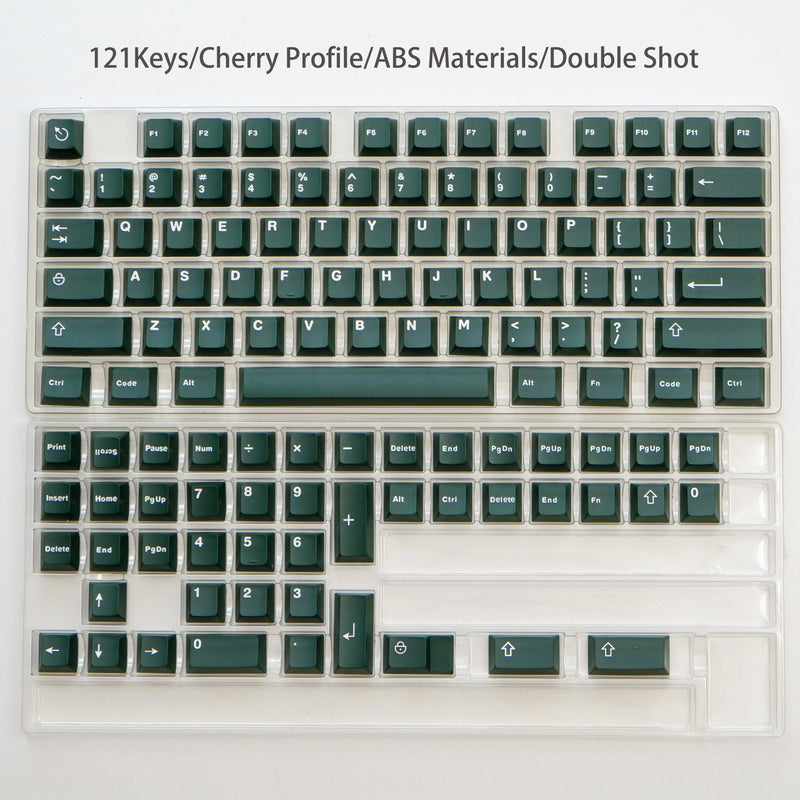 121 Keys Classic Blue Keyboard Keycaps Double Shot ABS Keycaps Cherry Profile for Gateron MX Switches Mechanical Gamer Keyboard