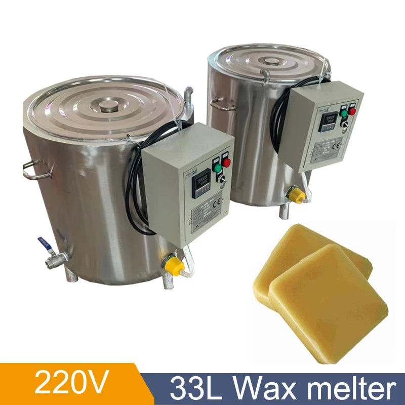 33L Big Volume Industrial Wax Heating Melting Machine Paraffin Wax Melter Machine 3KW Soy Wax Melter