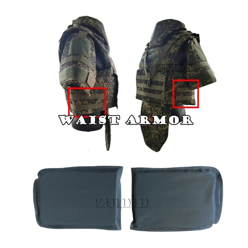 Fully Protective Soft Armor Panel  For Neck Throat Shoulder Waist Crotch NIJIIIA UHMWPE Body Armor Inserts Bulletproof Plate