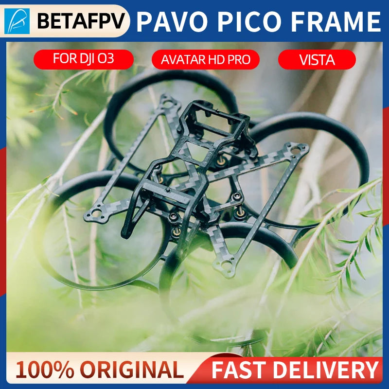 BETAFPV Pavo Pico Brushless Whoop Frame FPV Drone Frame Quadcopter For O3 Air Unit Avatar HD Pro Vista RC FPV Drone PavoPico