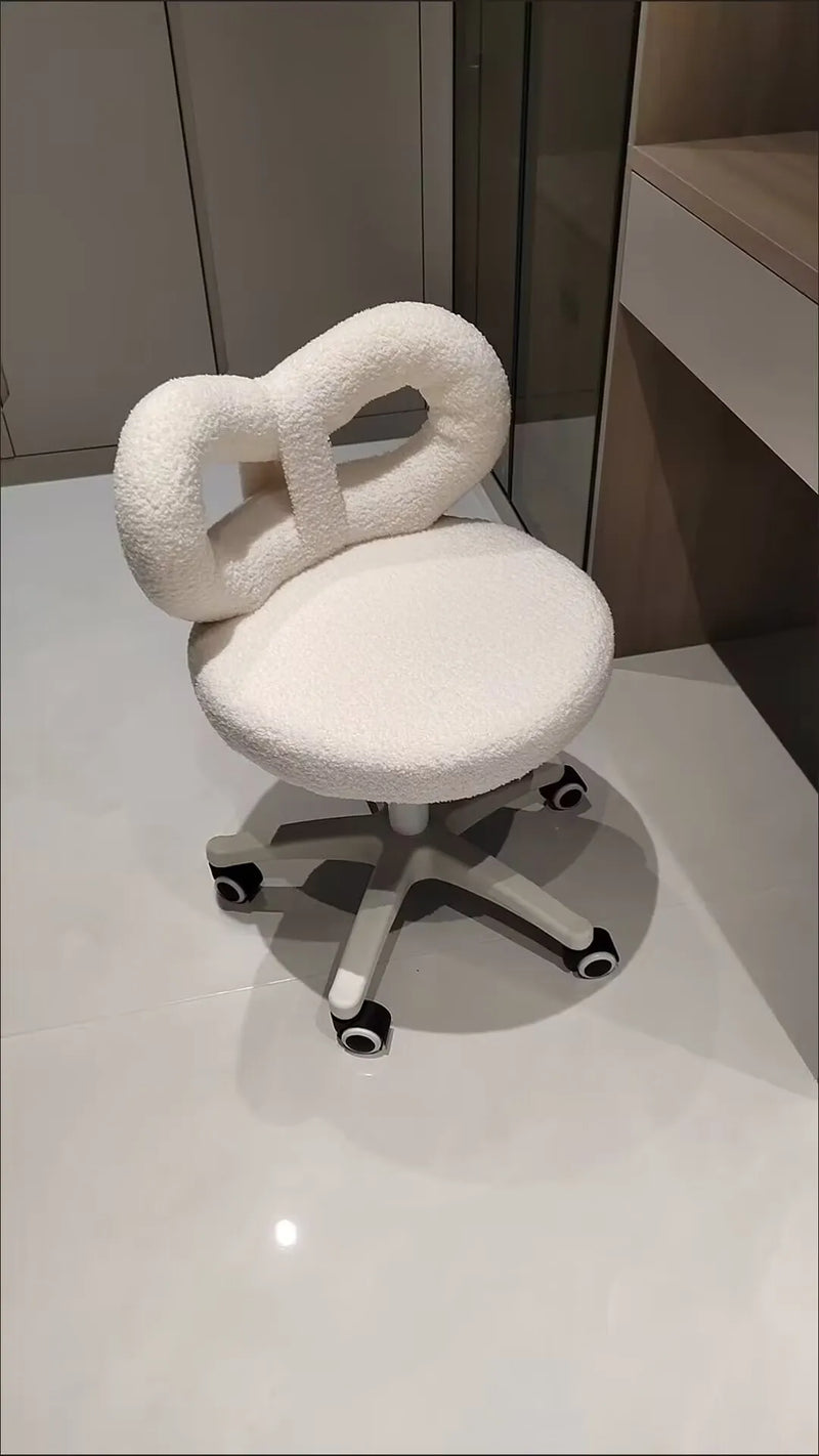 Make-up Chair office Gaming  Lift Swivel Girls Shoes Changing Stool Bow Dressing Stool Computer Chair Manicure Backrest Chairs