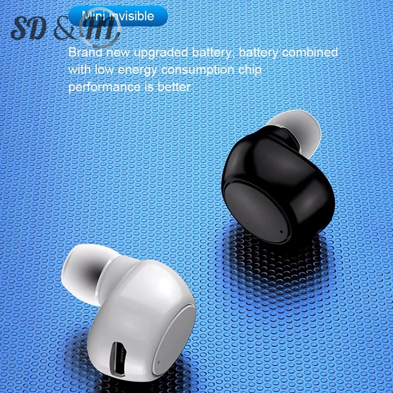 X6 Mini 5.0 Bluetooth Earphone Sport Gaming Headset With Mic Wireless Headphones Handsfree Stereo Earbuds For Xiaomi All Phones