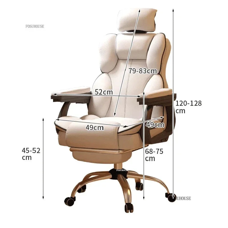 Comfortable Backrest Computer Chair Nordic Home Ergonomic Office Chairs Boss Sofa Chair Live Gaming Chair for Office Furniture