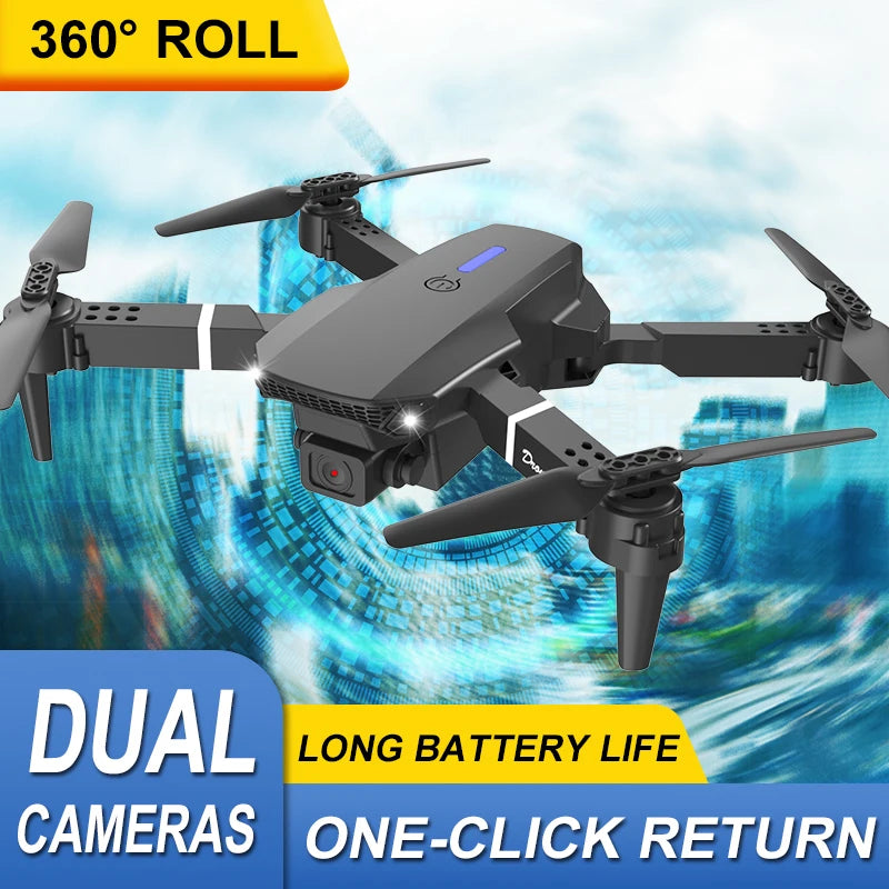 2024 New E88 Pro WIFI FPV Drone Wide Angle HD 4K 1080P Camera Altitude Holding RC Foldable Quadcopter Dron Helicopter Kids Toy G