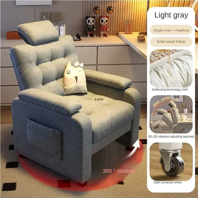 Lazy Computer Chair Home Office Back Sitting Comfortable Sofa Chair Furniture muebles Bedroom Internet Café Gaming Chair