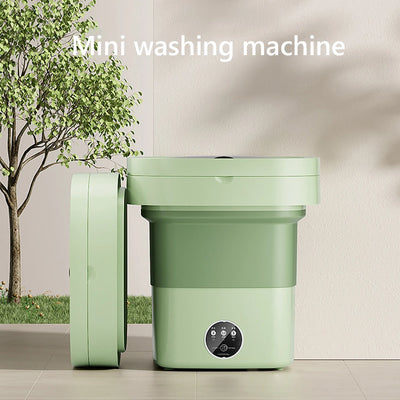 11L Large Folding Washing Machine Portable Washing Machine Automatic Modes Laundry Clothes Laundry Bucket Washing Machine