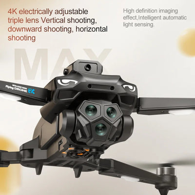 NEW M33 MAX Outdoor Drone Professional 6K HD ESC Sero Dual Camera 5G Wifi GPS Foldable Brushless Optical Flow RC Quadcopter Toys