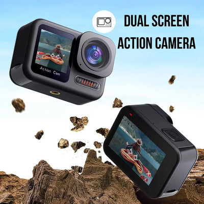 2023 NEW 5K 4K 60FPSWiFi  EIS Outdoor sports DV EIS Dual Screen Touch Body Waterproof Action Camera for Vlog