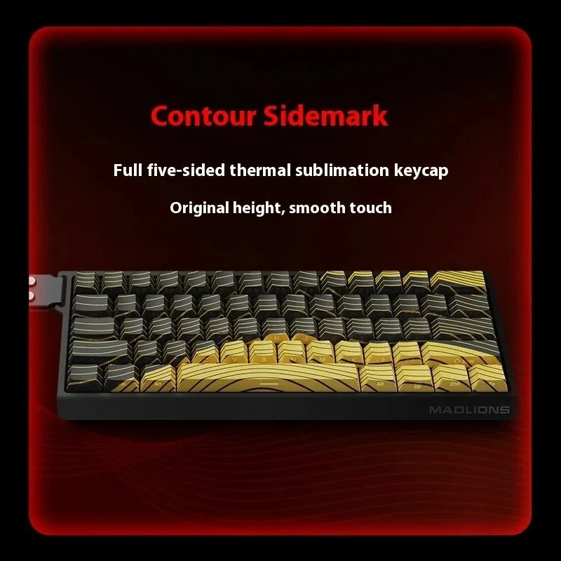 MADLIONS Mad60 Mad68 HE Mechanical Keyboard Wired 8k Polling Rate Magnetic Switch Customized Gaming Keyboard Pc Gamer Accessory