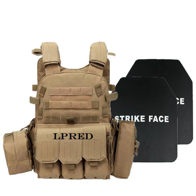 LPRED Bulletproof Vest Plate Carrier Military Combat Assault Tactical Vest Police Overt Wear Body Armor Plate Carrier