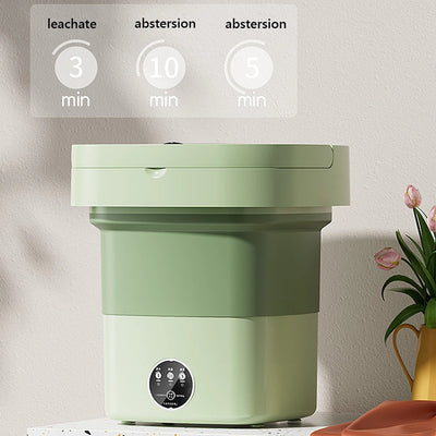 11L Large Folding Washing Machine Portable Washing Machine Automatic Modes Laundry Clothes Laundry Bucket Washing Machine