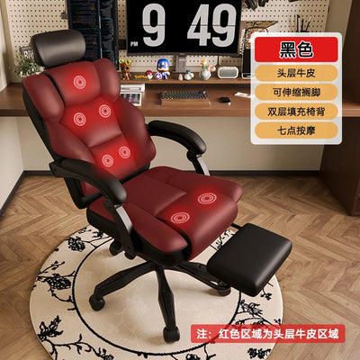 Back Support Chairs Ergonomic Foot Rest Gaming Chairs Adjustable Computer Wheels Relaxing Massage Silla De Oficina Furniture