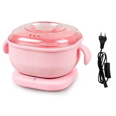 400ML Portable Foldable Silicone Bowl Electric Wax Warmer Heater Wax-melt Machine Beauty Hair Removal Device Wax Therapy Machine