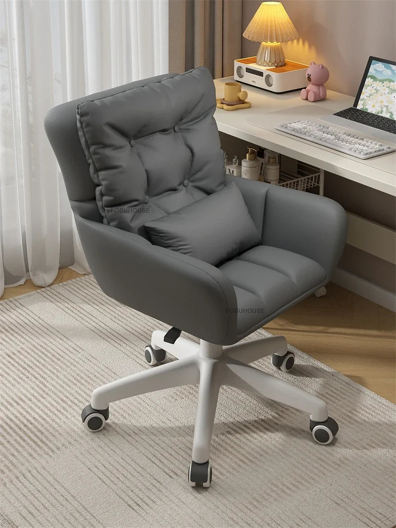 Luxury Backrest Office Chairs Lift Swivel Computer Chair Home Gaming Chair European Office Furniture Girls Bedroom Makeup Chair