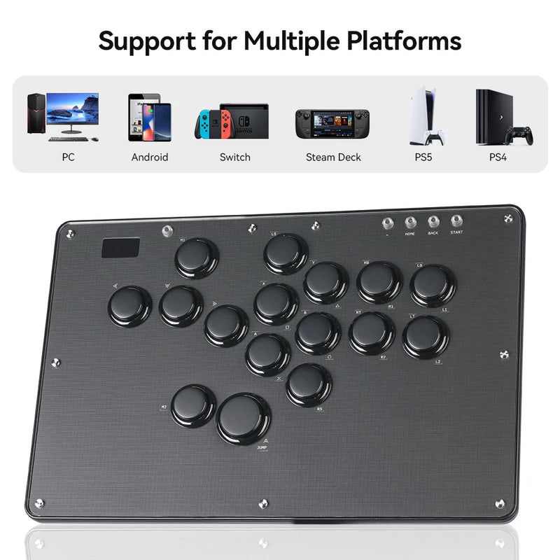 Haute42-COSMOX Leverless Controller Keyboard For PC/PS3/PS4/PS5/XBOX Switch Steam Fighting Gaming Joystick Support DIY Wallpaper