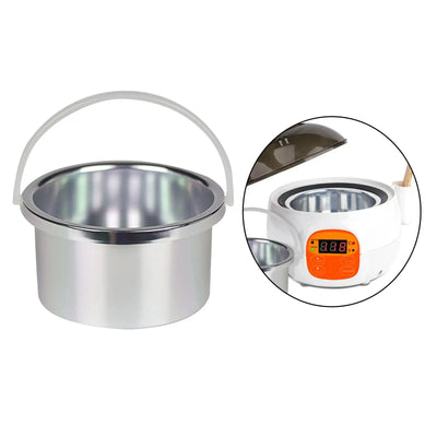 Portable Wax Heater Inner Pot for Depilatory Hair Removal Wax Machine Silver