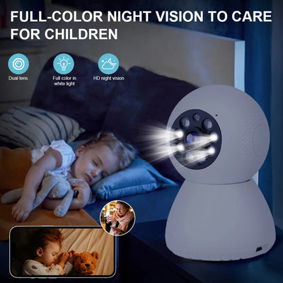 Security Camera Motion Detection WiFi Camera Baby Monitor Camera Surveillance Camera for Home Security Dog/Cat/Pet/Nanny/Baby