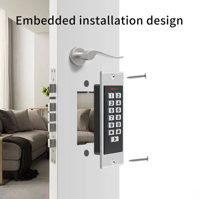 Biometrics Fingerprint Door lock Opener Access Control System Keypad Standalone Access Controller Metal Embedded RFID EM Reader