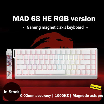 FGG Original MADLIONS Mad 60/68 HE E-sport Magnetic Switch Keyboard 0.02 RT 8K HZ Wired RGB Hot Swap 0.125ms Latency Customized