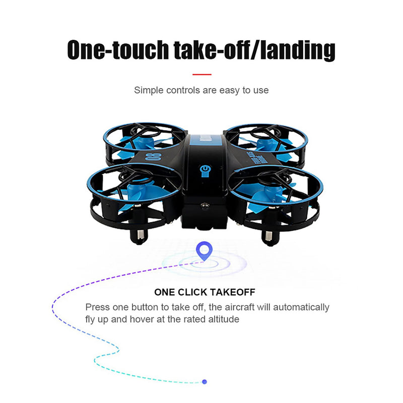 Auto Hovering Four-axis Aircraft Toys Mini Drone with Lights Four-axis Aircraft Toys RC Small Helicopter Quadcopter for Kids