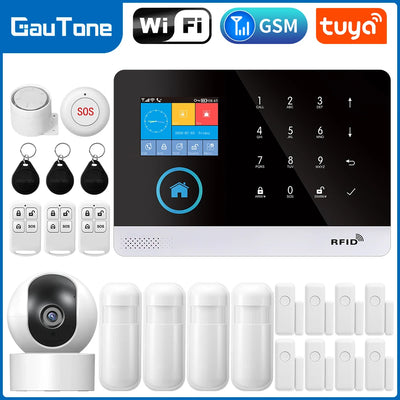 Gautone Alarm System for Home Security Compatible with Alexa, NO Monthly Fees WiFi Wireless Smart Life App Control