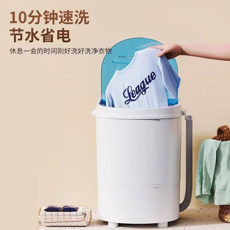 Household portable washing machine small semi-automatic baby socks underwear underwear washing clothes