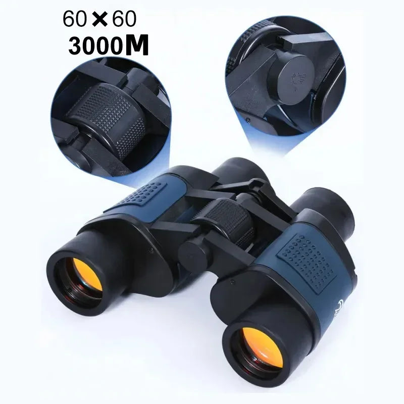 Binoculars 60X60 High Magnification Long Range Professional Telescope HD Portable Eyepieces Civil Grade Night Vision Binoculo