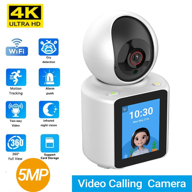 WiFi Camera Wireless Baby Monitor Auto Tracking Ai Human Detection Indoor Home Secuiryt Surveillance PTZ Cameras