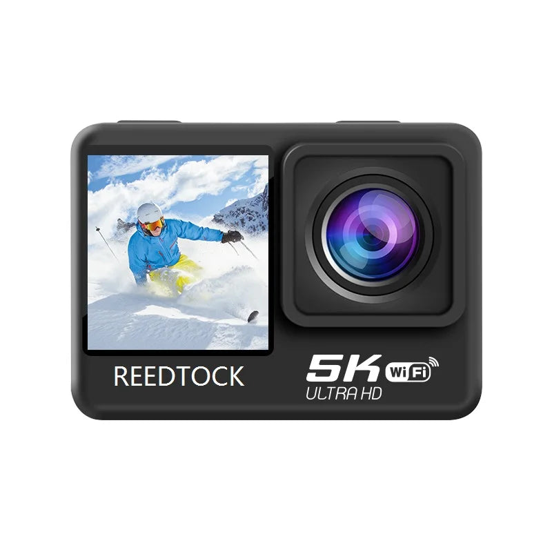 5K Action Camera 4K 60FPS 24MP 2.0 Touch LCD EIS Dual Screen WiFi Waterproof Remote Control 4X Sport Video Recorder