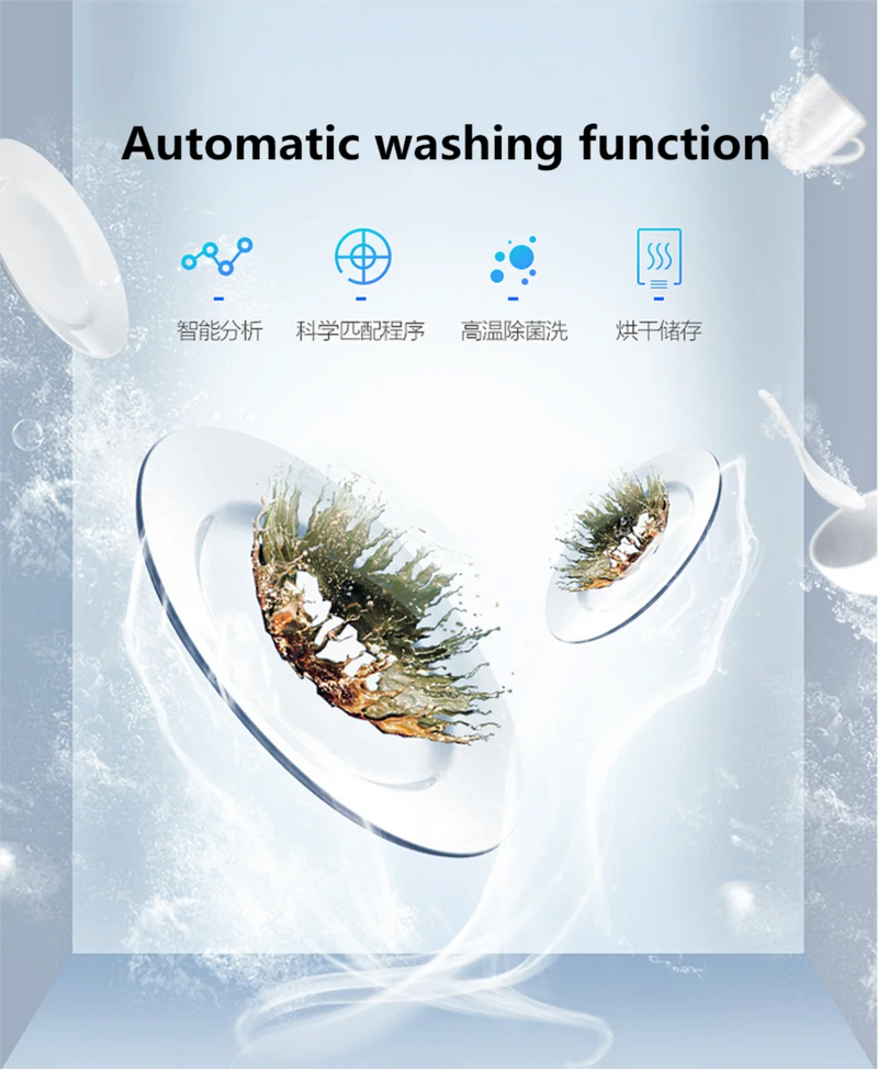 Household Dishwasher New Automatic Dishwasher Multi-Function Flume Embedded Desktop Dishwasher Dish Washer Machine With Drying